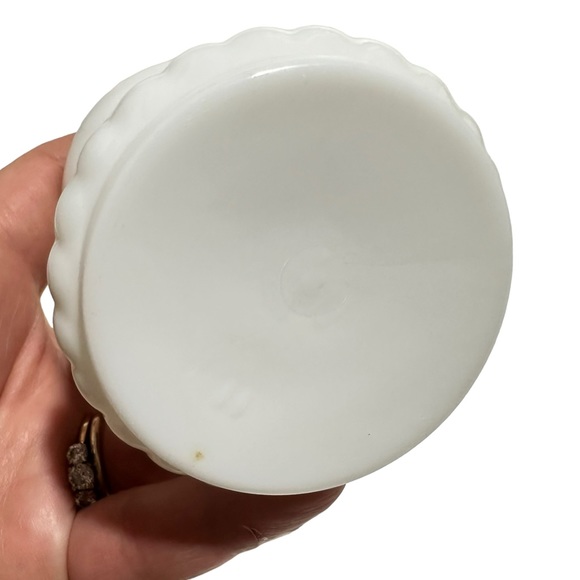 Mini Milk Glass Container - Picture 7 of 8